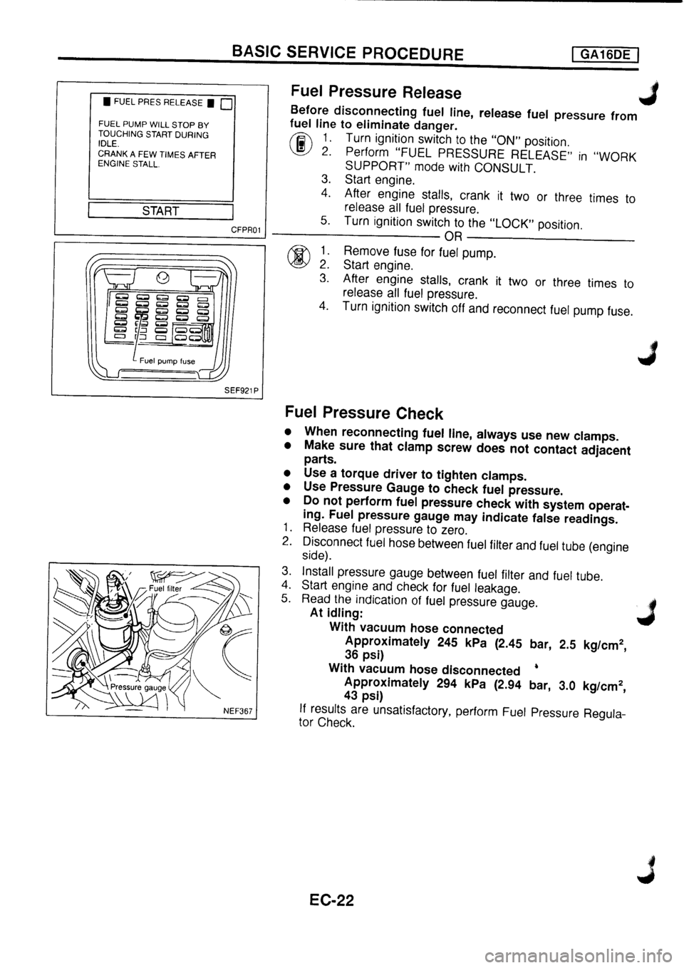 NISSAN PRIMERA 1998  Service Repair Manual 