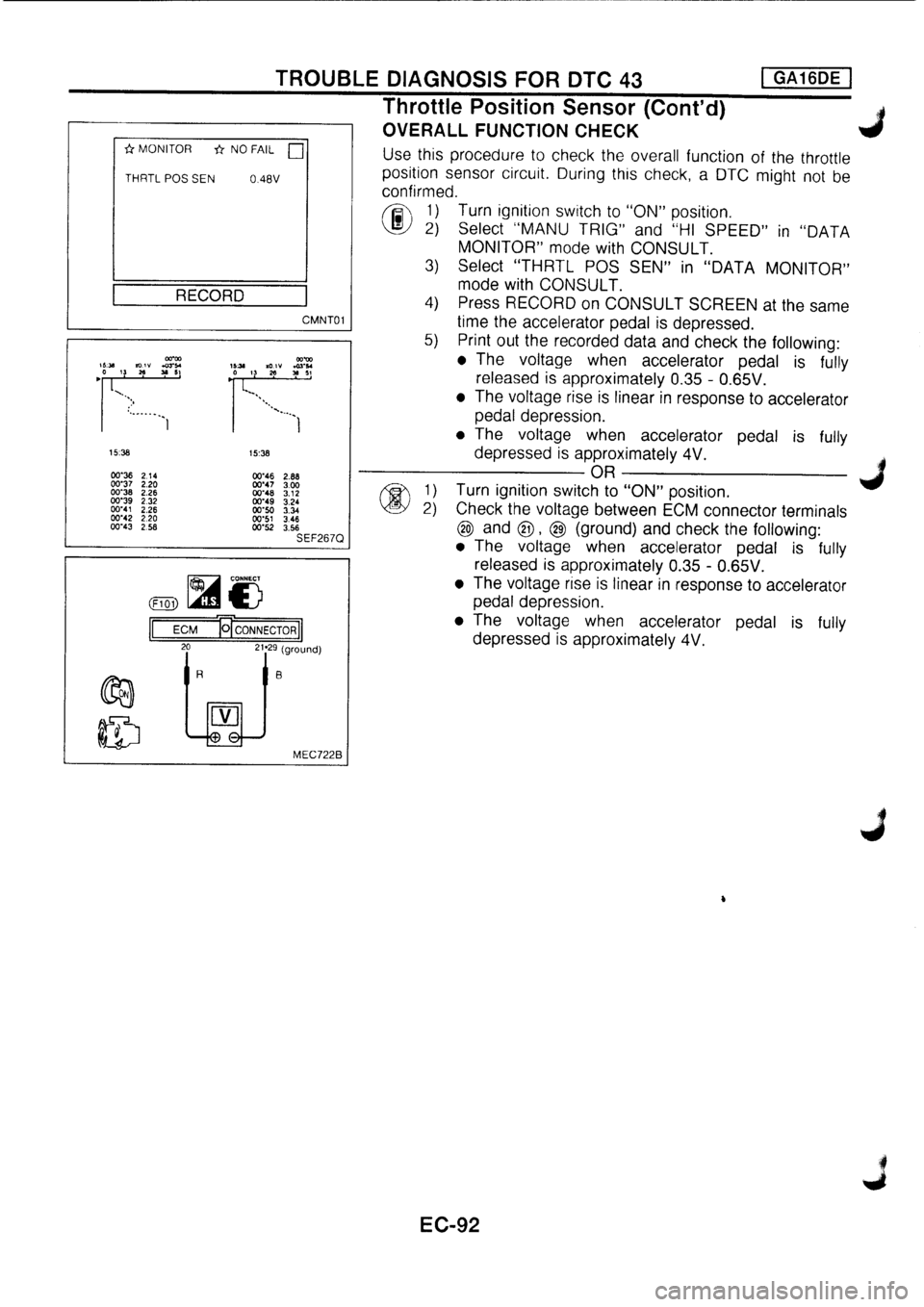 NISSAN PRIMERA 1998  Service Repair Manual 