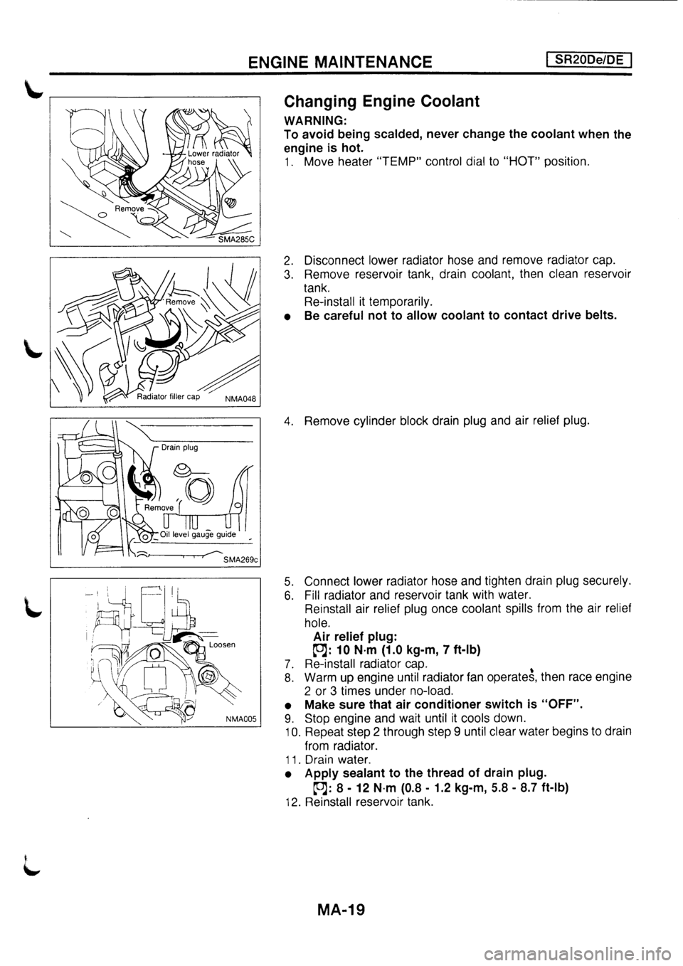 NISSAN PRIMERA 1998  Service Repair Manual 