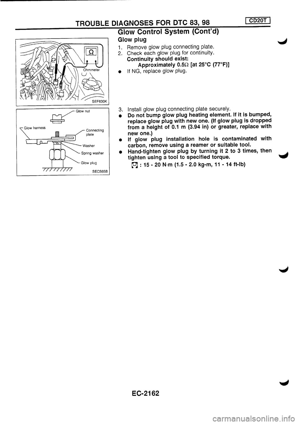 NISSAN PRIMERA 1998  Service Repair Manual 