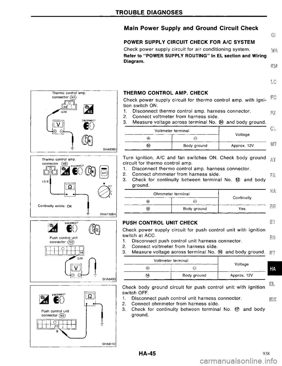 NISSAN PRIMERA 1996  Service Repair Manual 938 