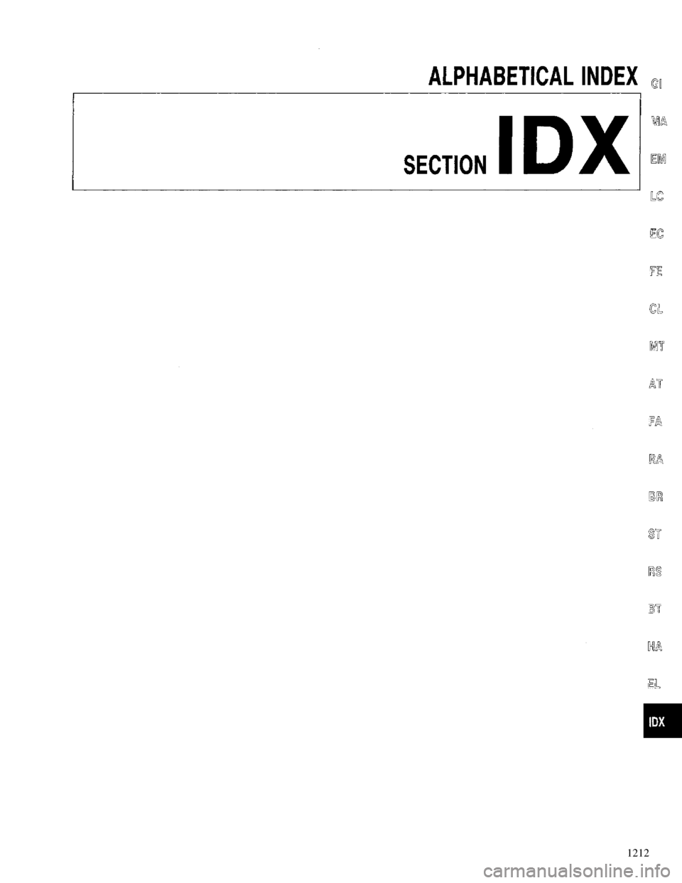 NISSAN PRIMERA 1996  Service Repair Manual 1212 
