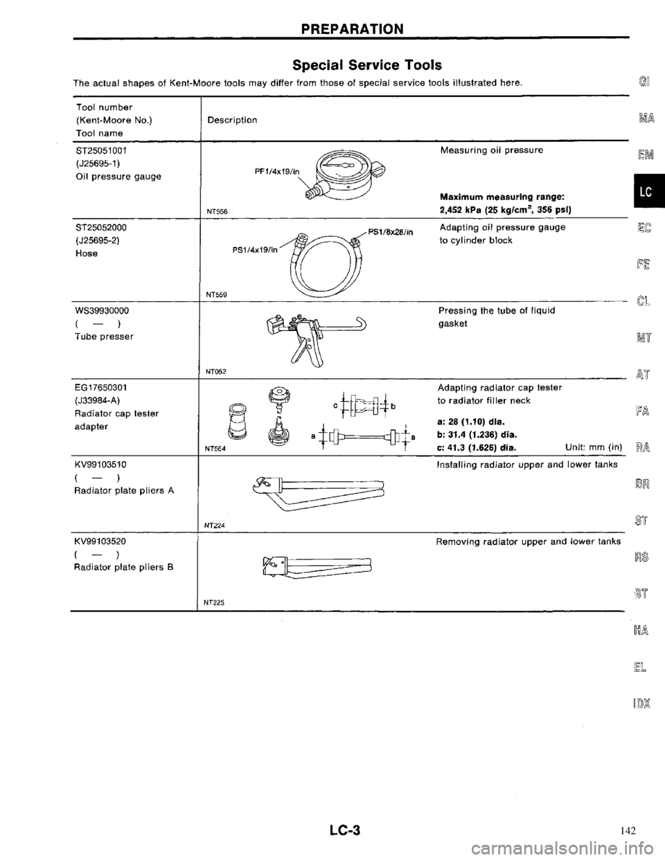 NISSAN PRIMERA 1996  Service Repair Manual 142 