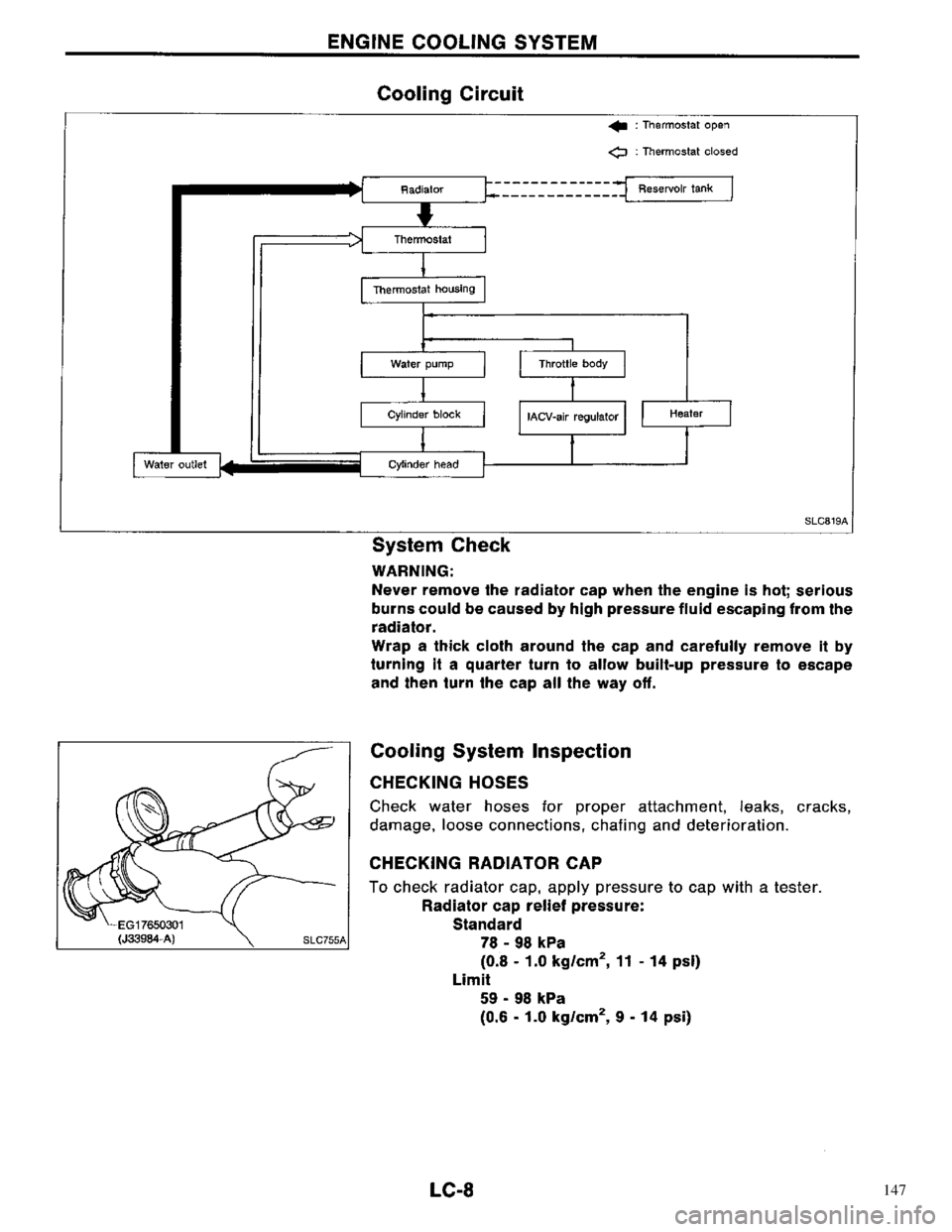 NISSAN PRIMERA 1996  Service Repair Manual 147 