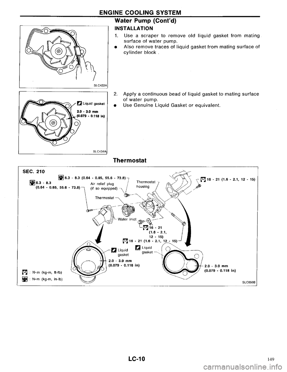 NISSAN PRIMERA 1996  Service Repair Manual 149 