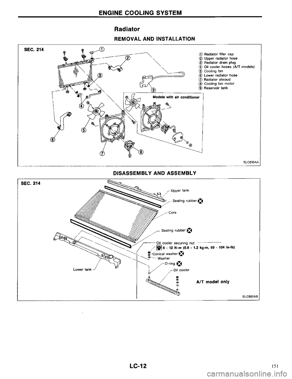 NISSAN PRIMERA 1996  Service Repair Manual 151 