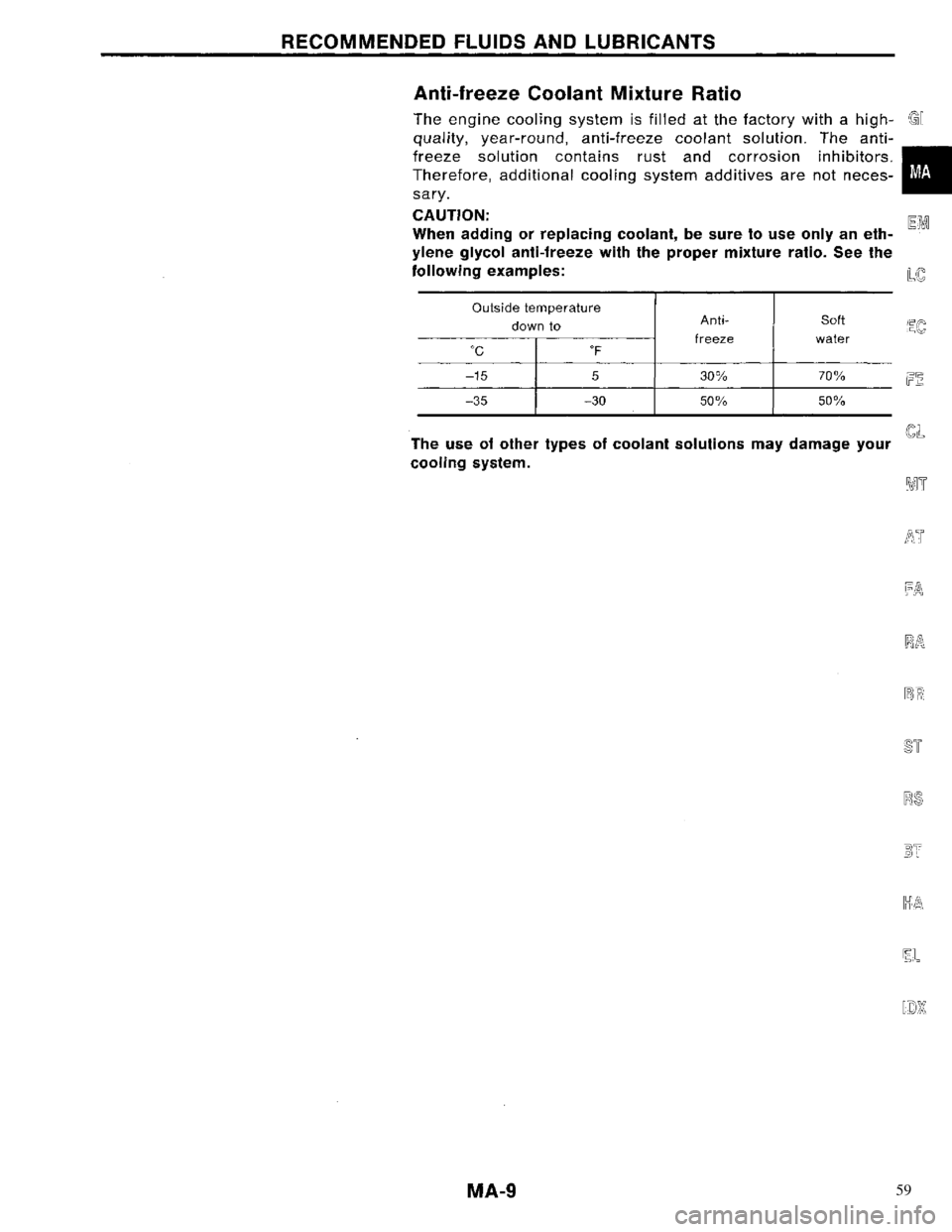 NISSAN PRIMERA 1996  Service Repair Manual 59 