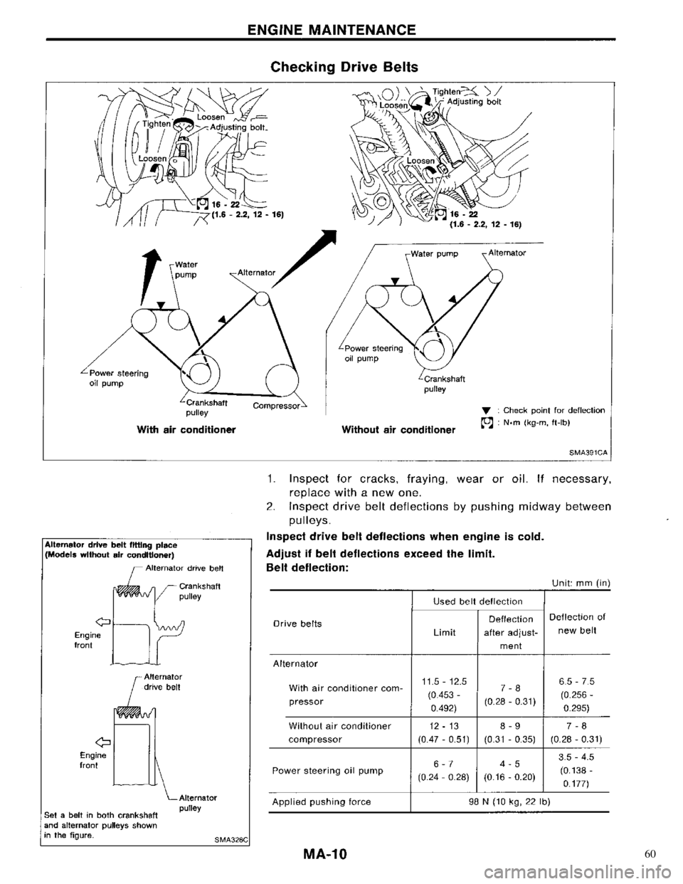 NISSAN PRIMERA 1996  Service Repair Manual 60 