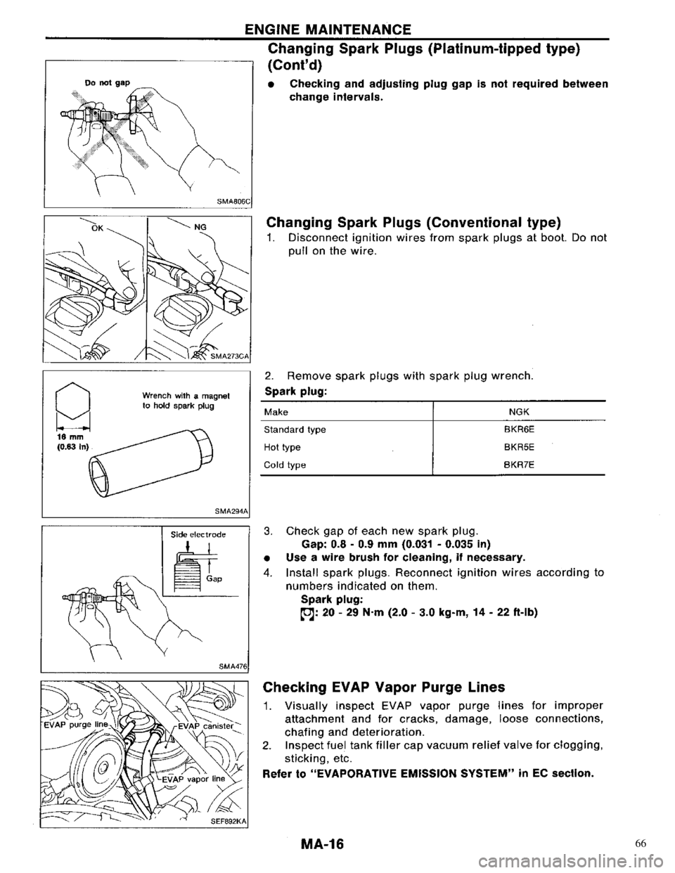 NISSAN PRIMERA 1996  Service Repair Manual 66 