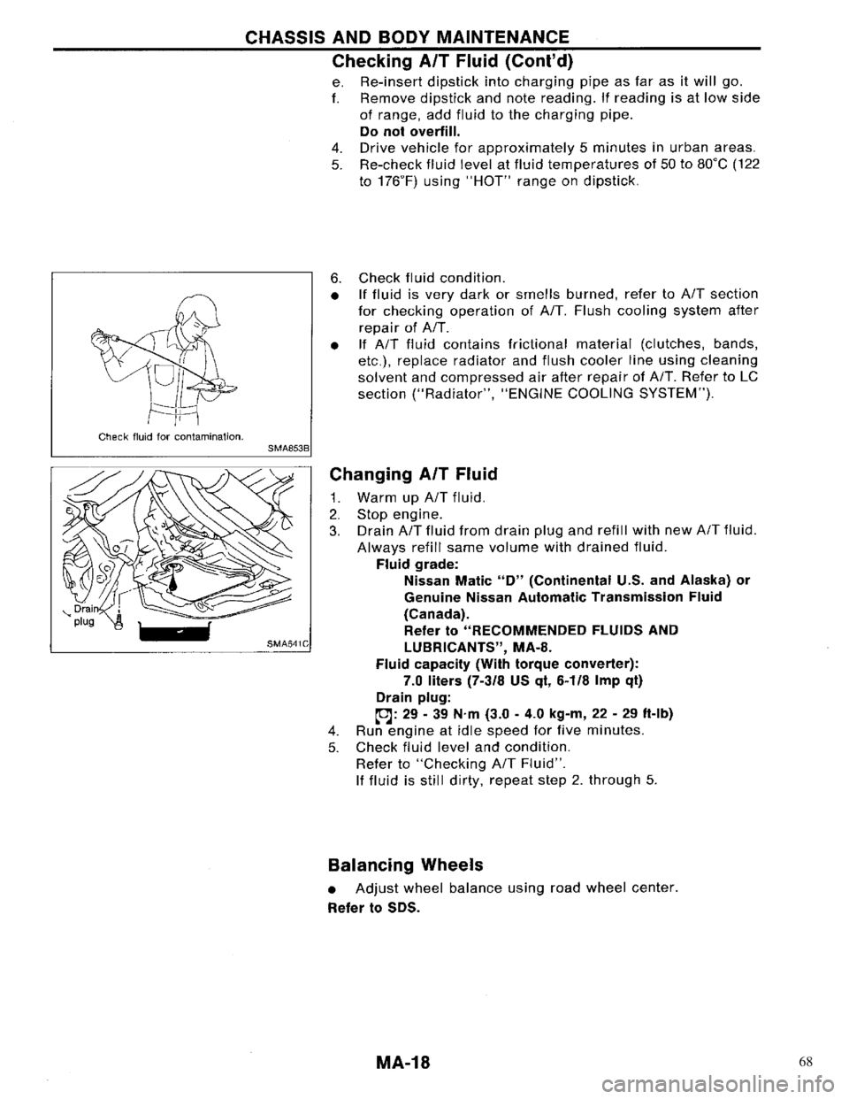 NISSAN PRIMERA 1996  Service Repair Manual 68 
