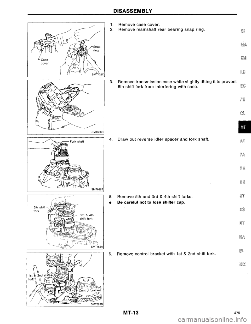 NISSAN PRIMERA 1996  Service Repair Manual 428 