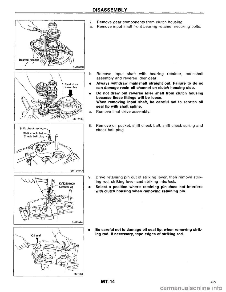 NISSAN PRIMERA 1996  Service Repair Manual 429 