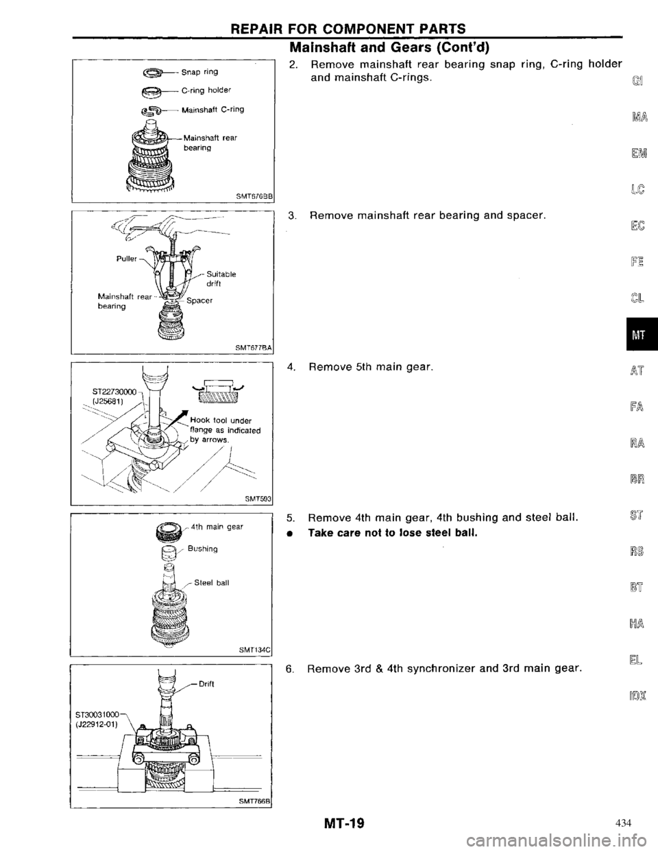 NISSAN PRIMERA 1996  Service Repair Manual 434 