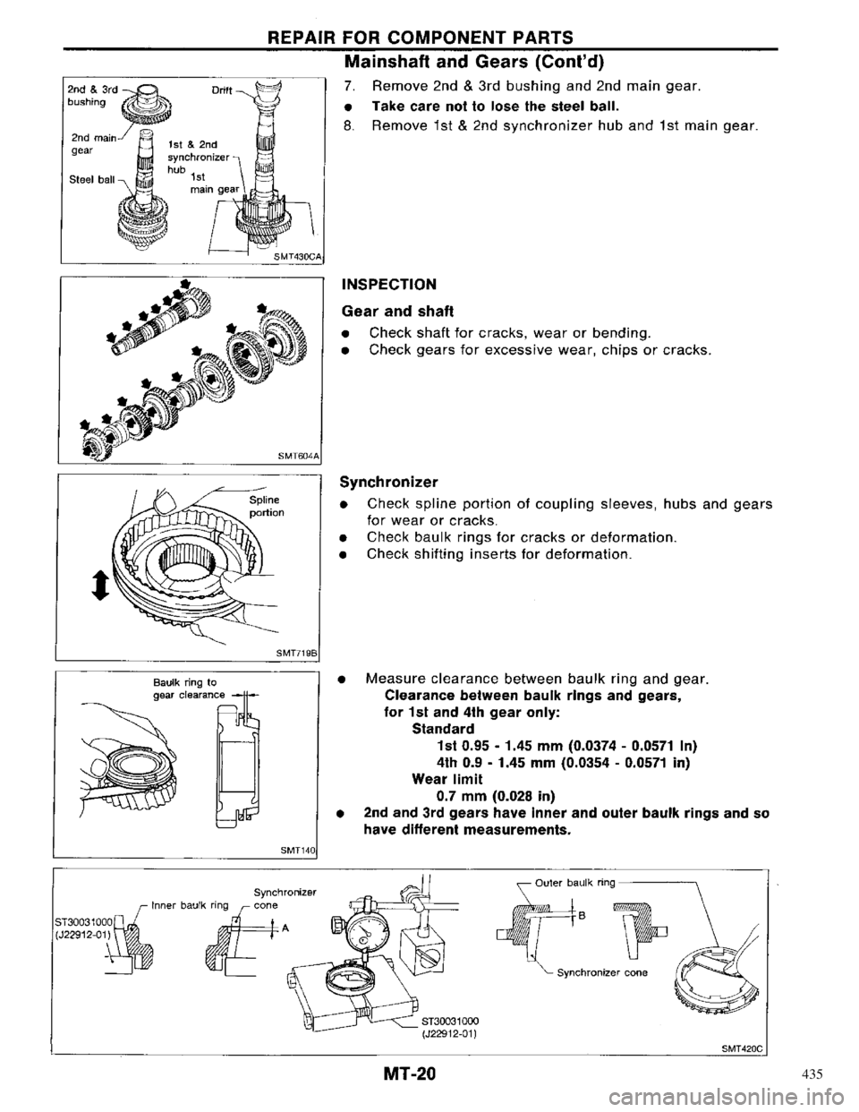 NISSAN PRIMERA 1996  Service Repair Manual 435 