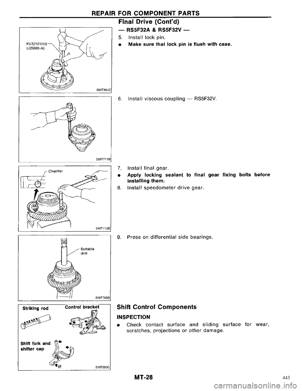NISSAN PRIMERA 1996  Service Repair Manual 443 