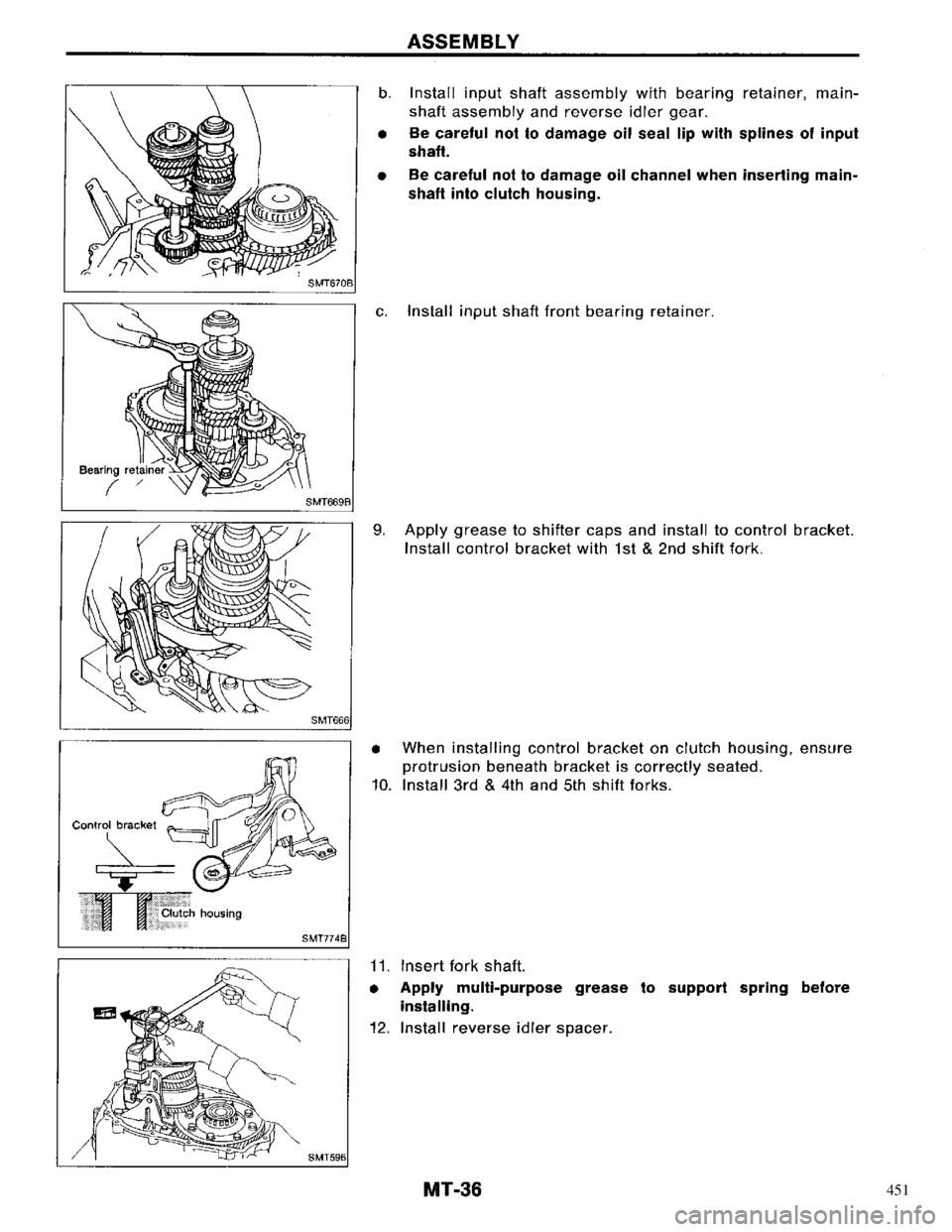 NISSAN PRIMERA 1996  Service Repair Manual 451 