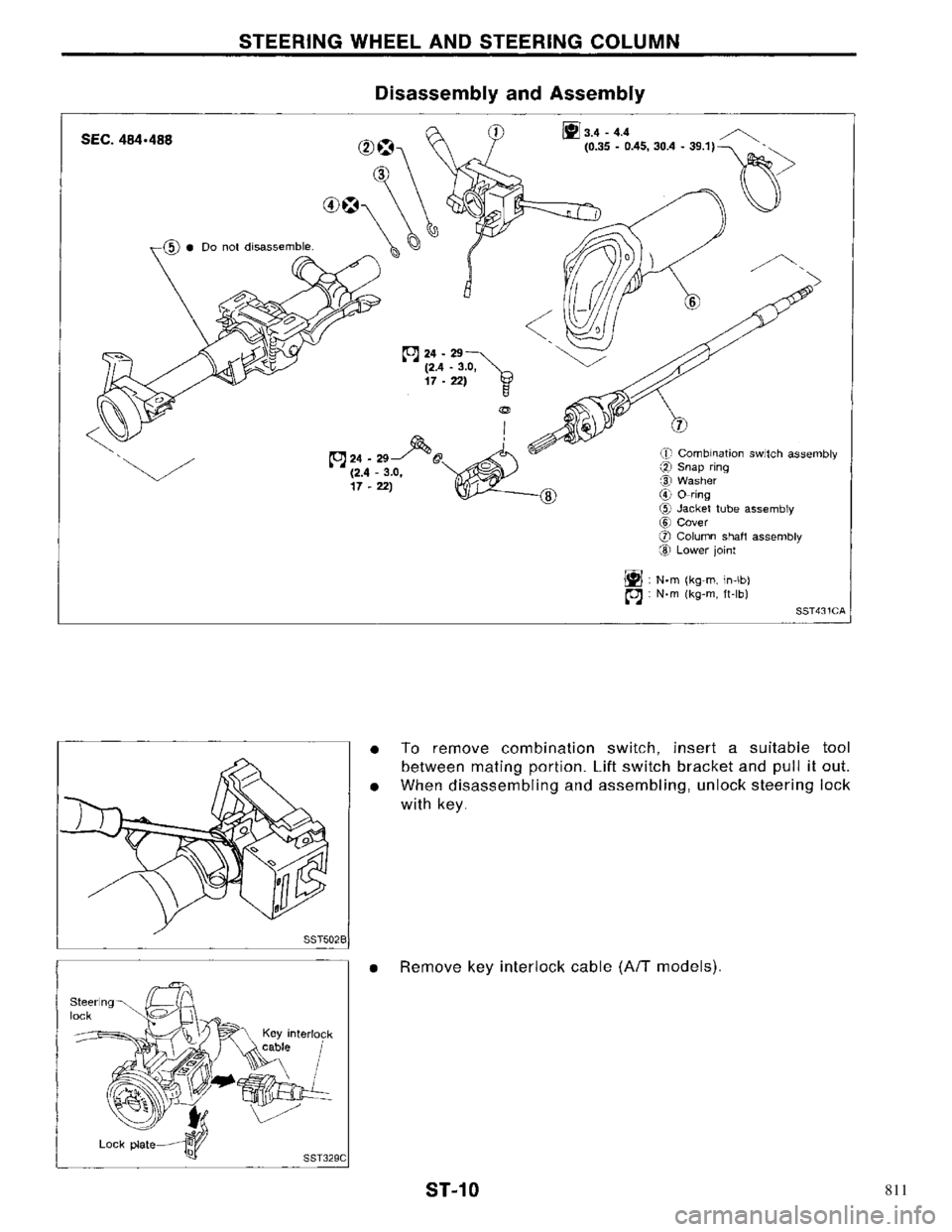 NISSAN PRIMERA 1996  Service Repair Manual 811 