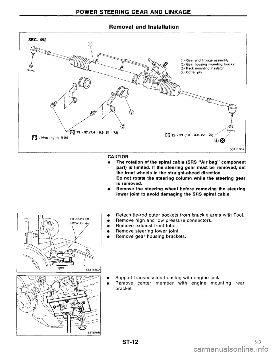 NISSAN PRIMERA 1996  Service Repair Manual 813 