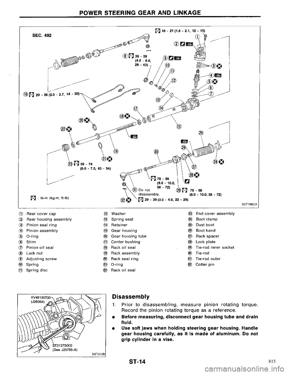 NISSAN PRIMERA 1996  Service Repair Manual 815 