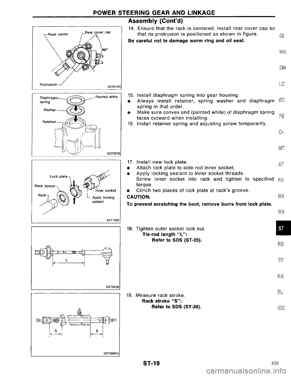 NISSAN PRIMERA 1996  Service Repair Manual 820 