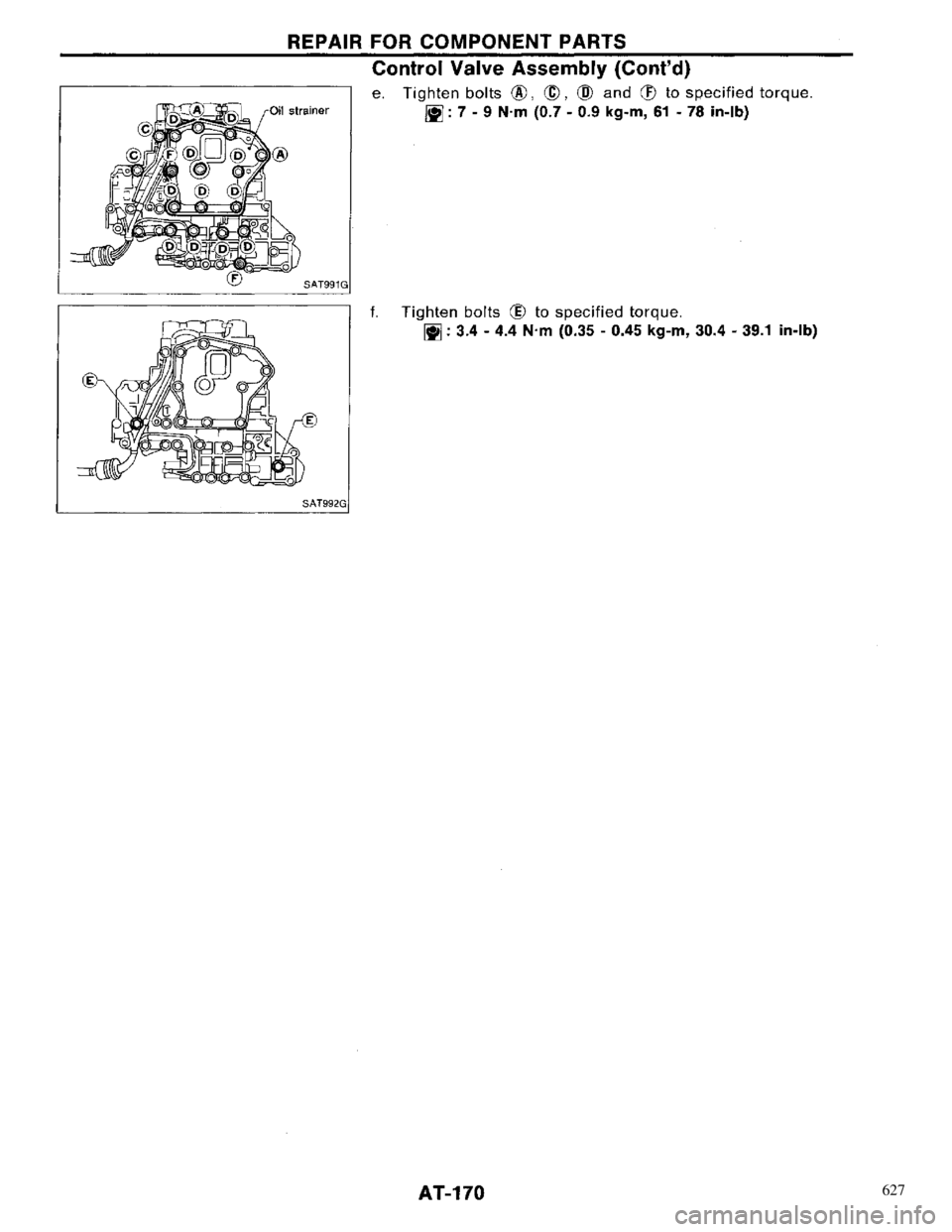 NISSAN PRIMERA 1996  Service Repair Manual 627 