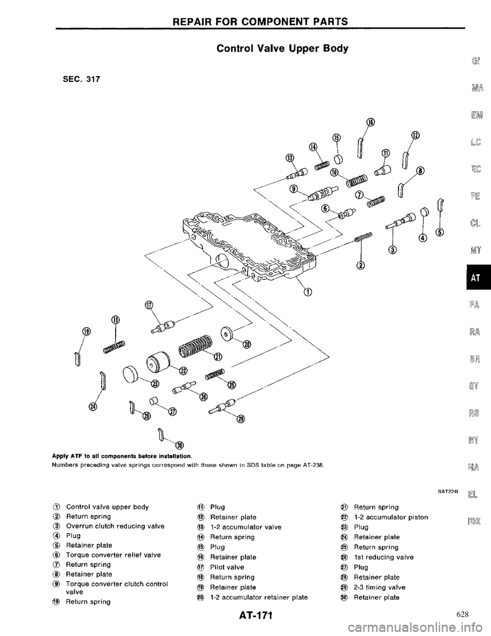 NISSAN PRIMERA 1996  Service Repair Manual 628 