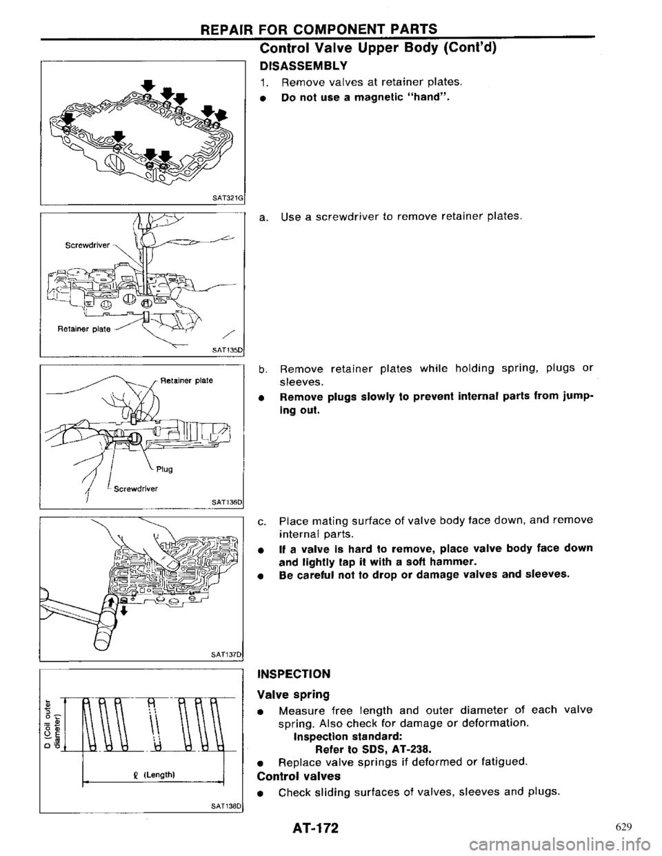 NISSAN PRIMERA 1996  Service Repair Manual 629 