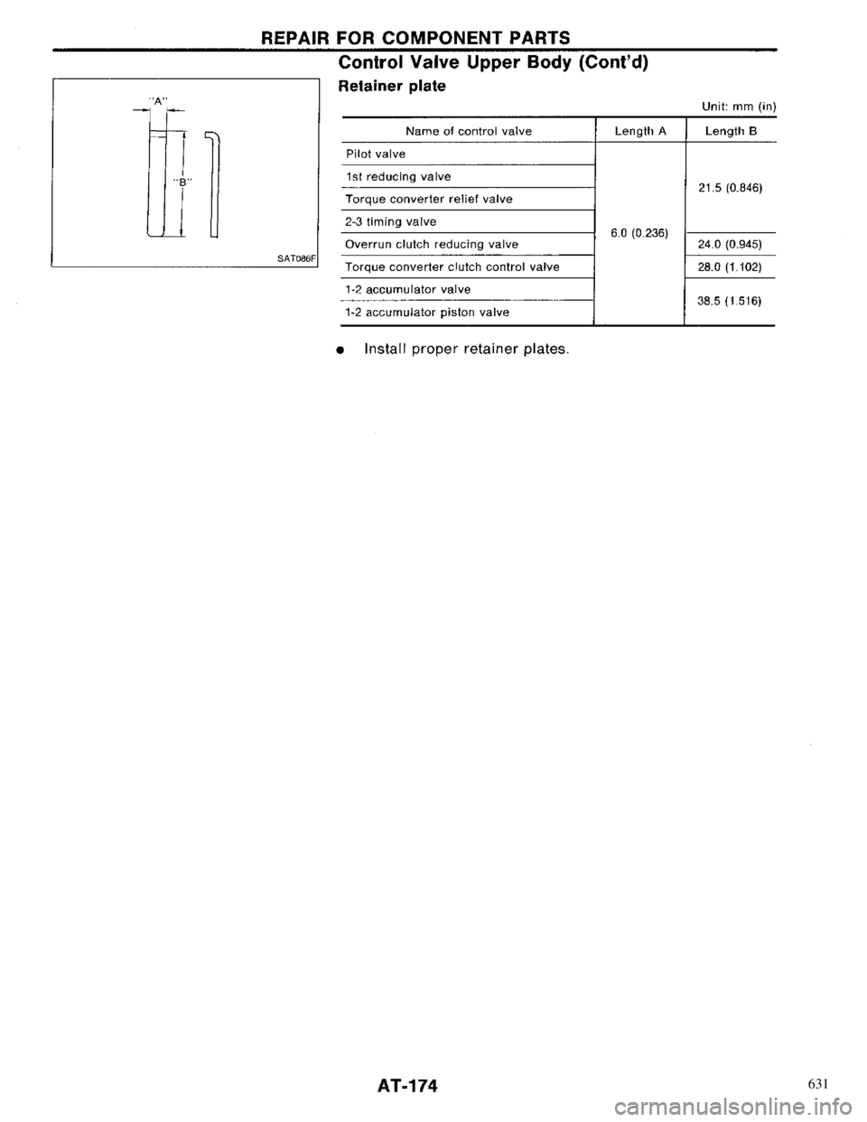 NISSAN PRIMERA 1996  Service Repair Manual 631 