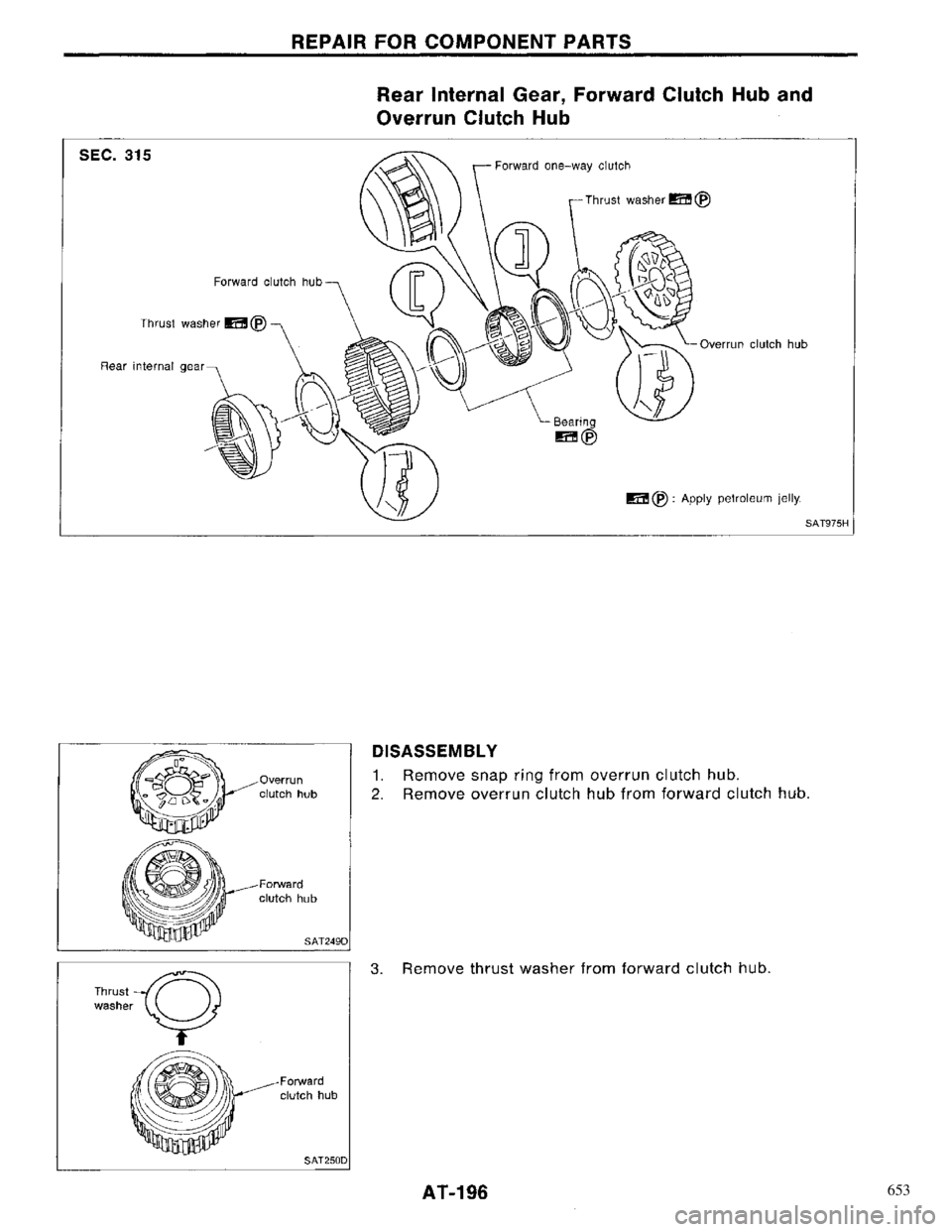 NISSAN PRIMERA 1996  Service Repair Manual 653 