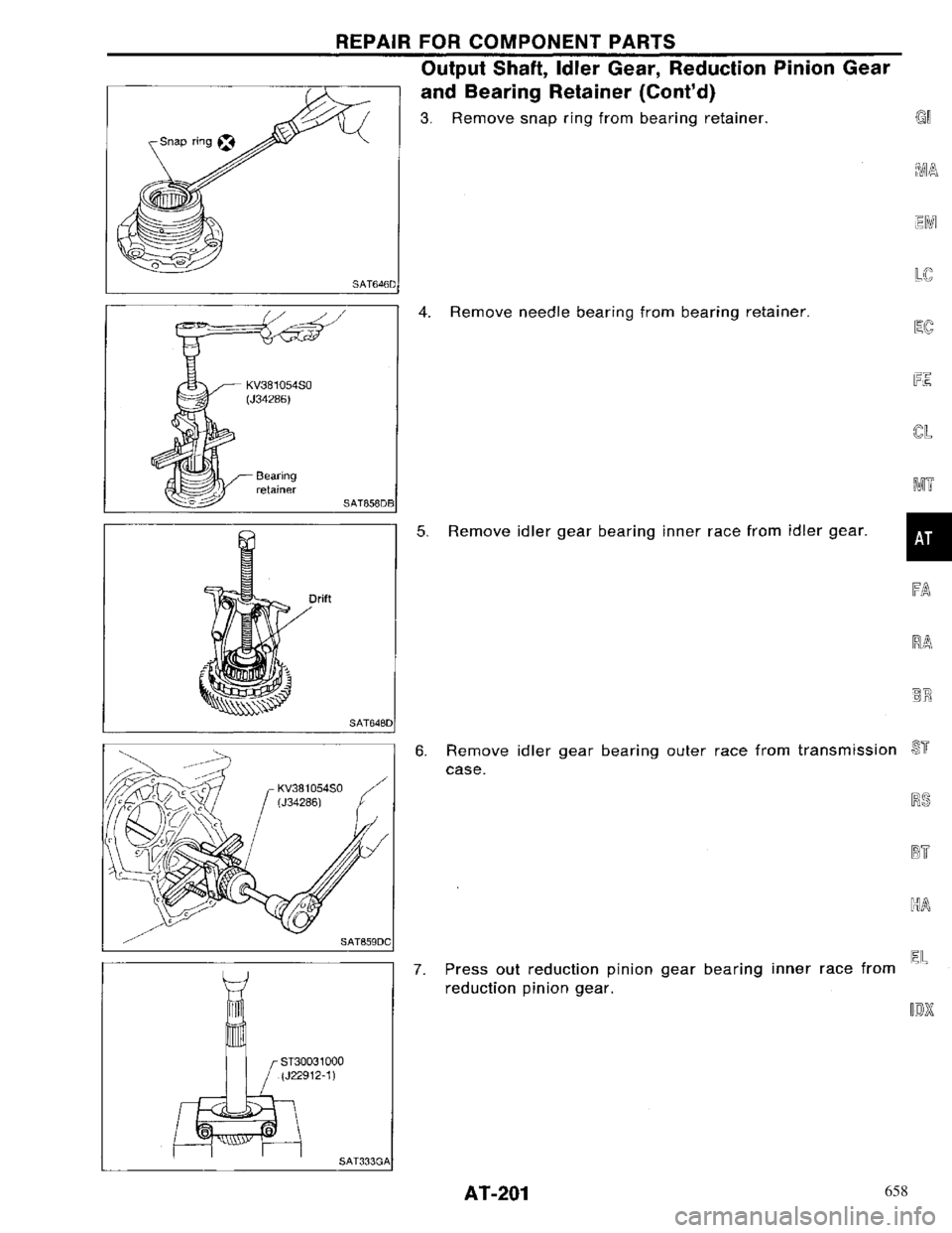 NISSAN PRIMERA 1996  Service Repair Manual 658 