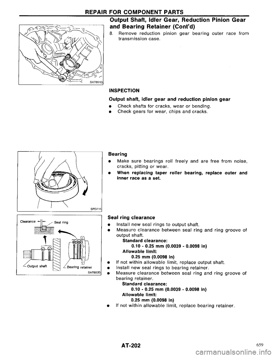 NISSAN PRIMERA 1996  Service Repair Manual 659 