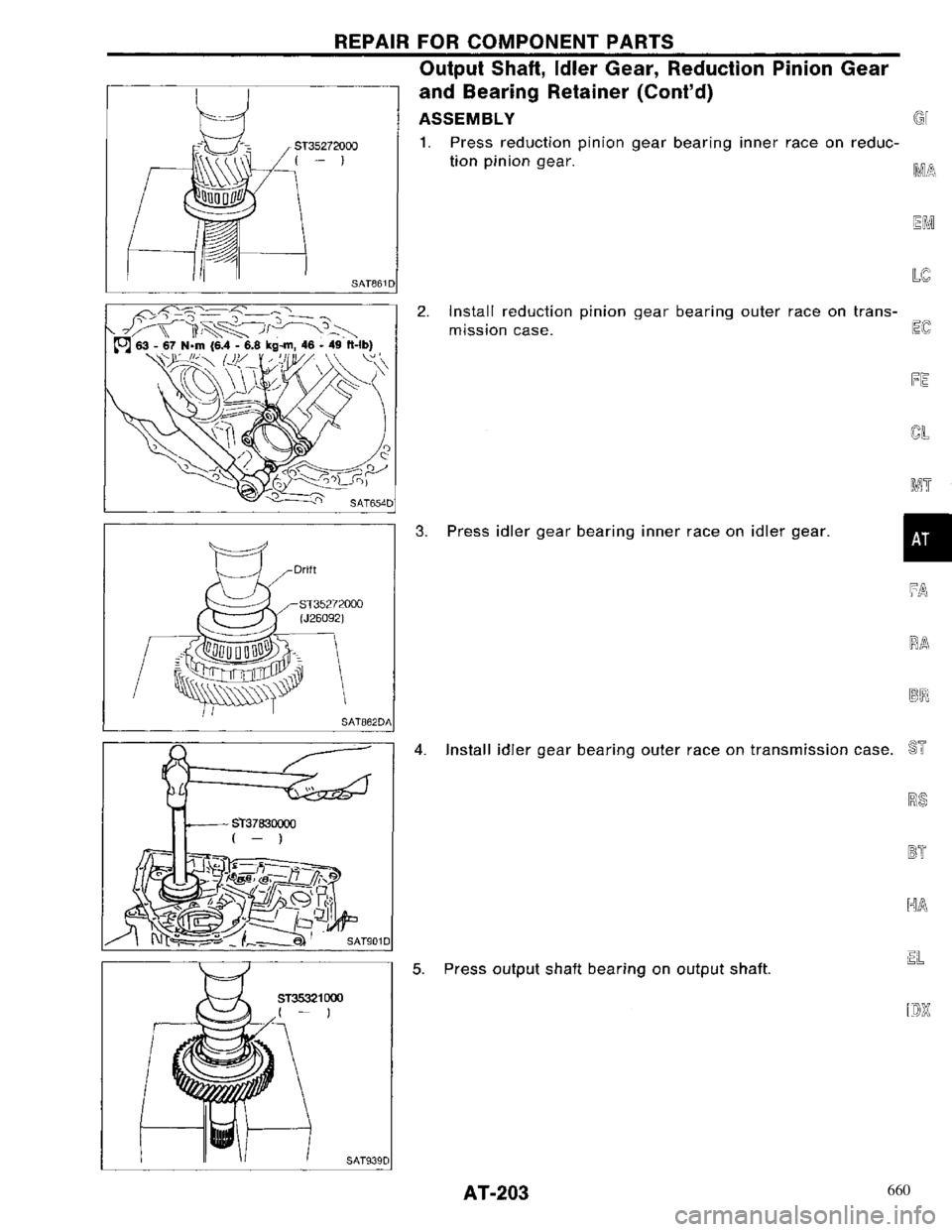 NISSAN PRIMERA 1996  Service Repair Manual 660 