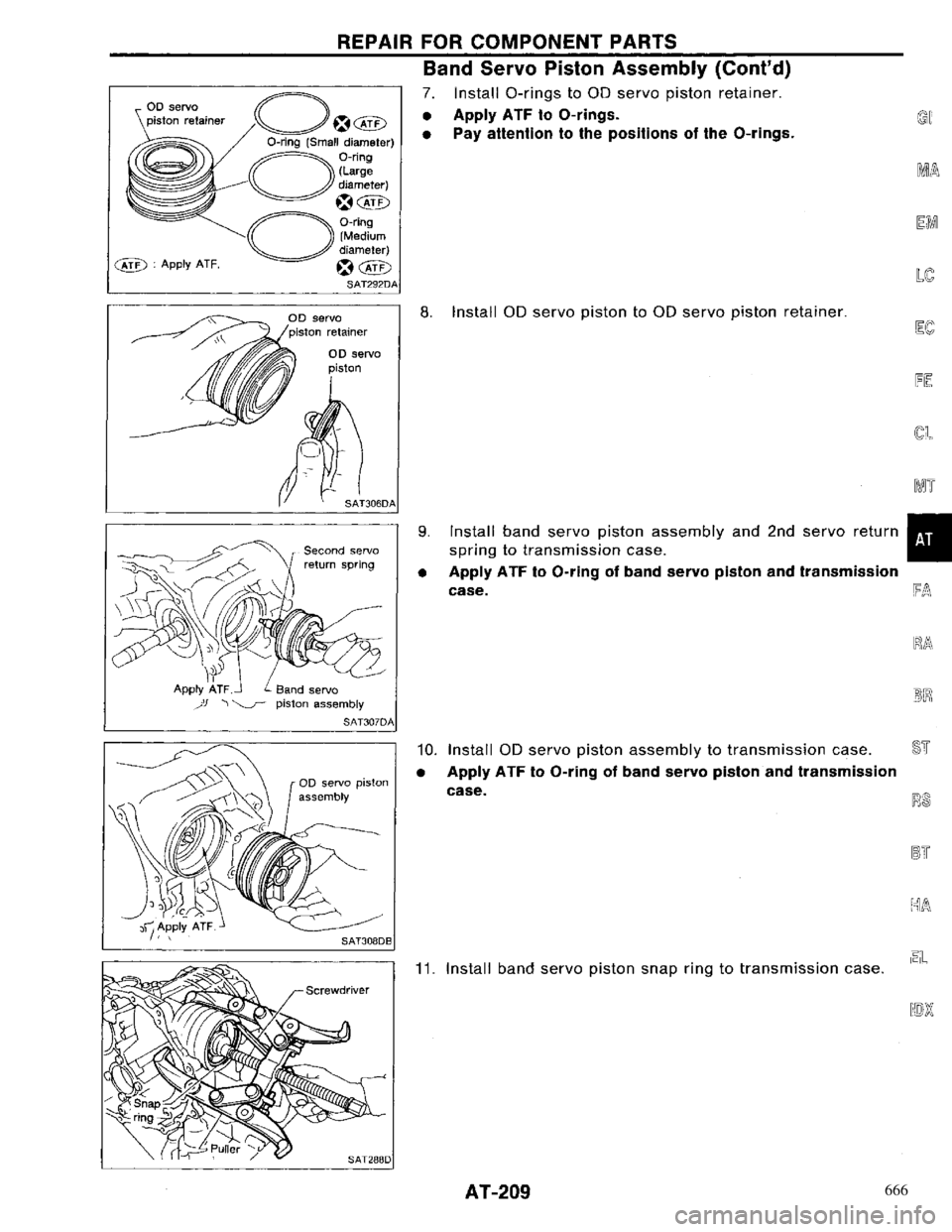 NISSAN PRIMERA 1996  Service Repair Manual 666 