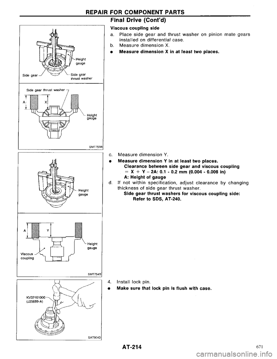 NISSAN PRIMERA 1996  Service Repair Manual 671 