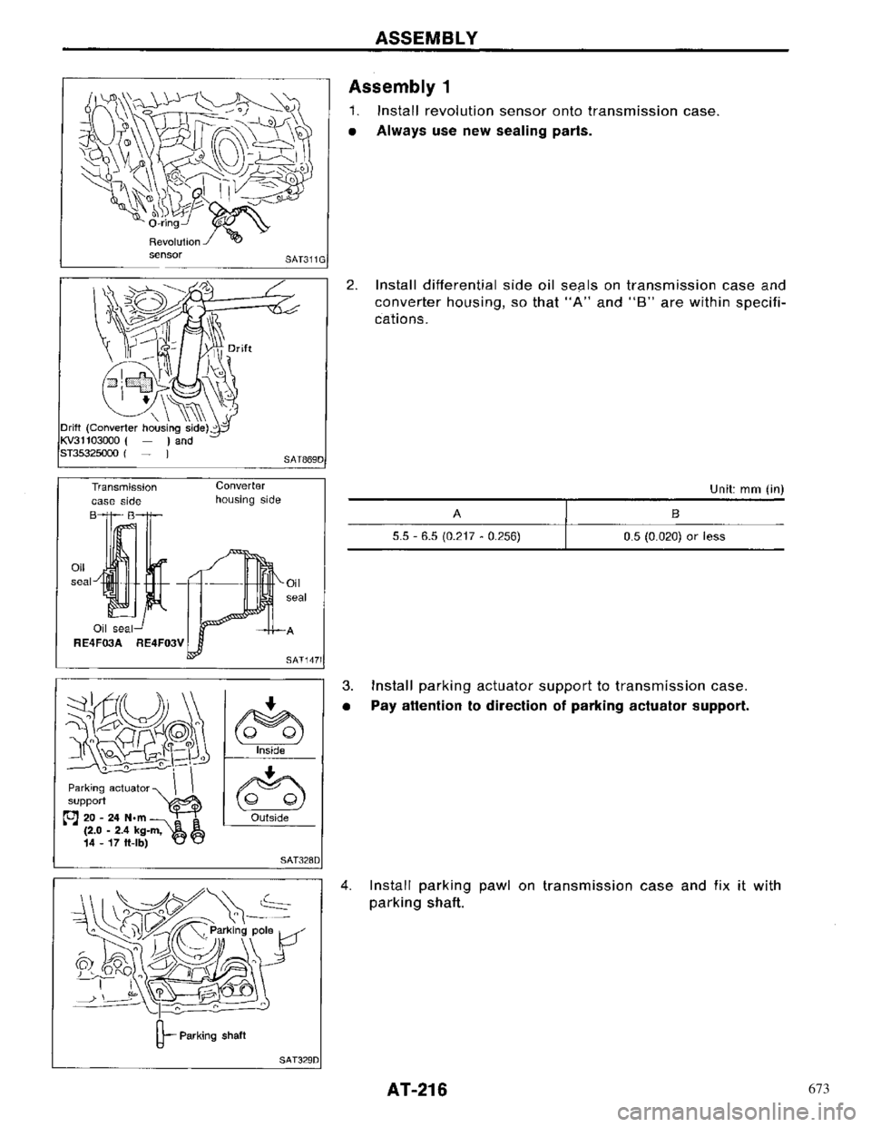 NISSAN PRIMERA 1996  Service Repair Manual 673 