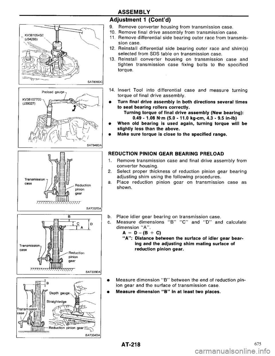 NISSAN PRIMERA 1996  Service Repair Manual 675 