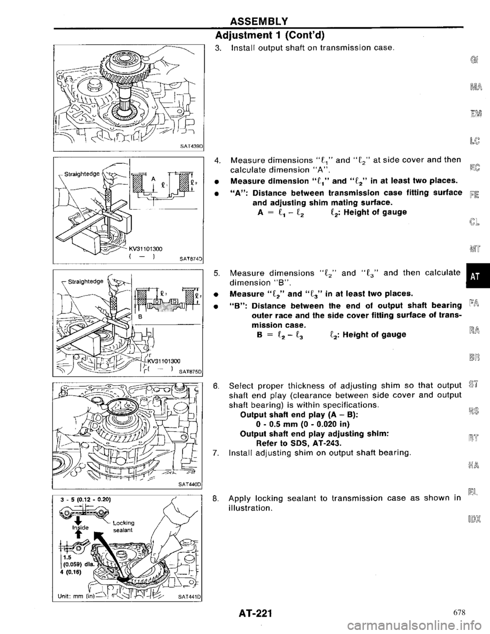 NISSAN PRIMERA 1996  Service Repair Manual 678 