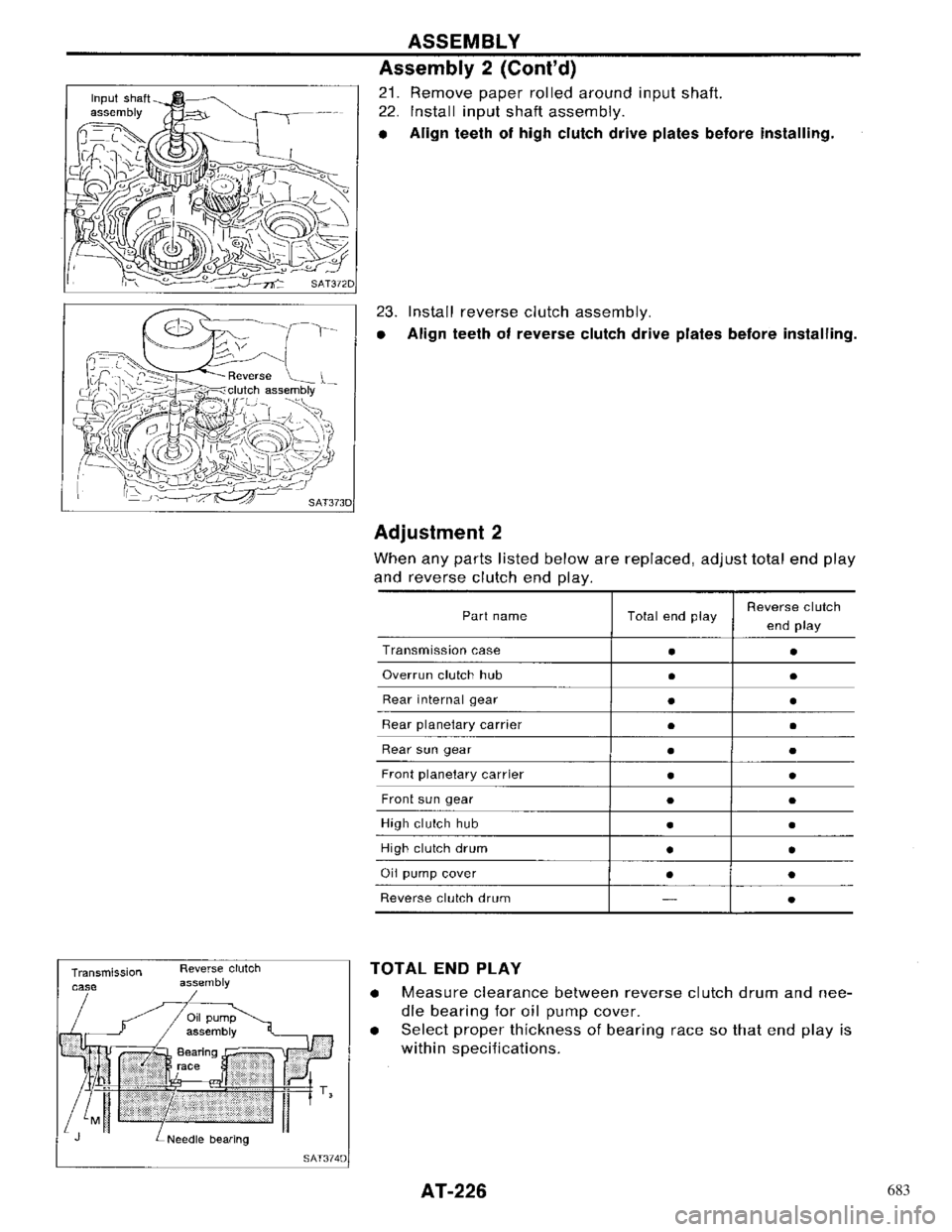 NISSAN PRIMERA 1996  Service Repair Manual 683 