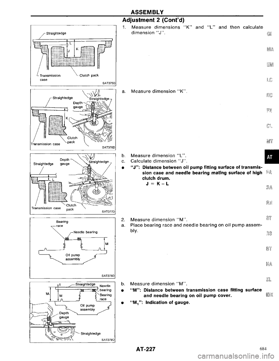 NISSAN PRIMERA 1996  Service Repair Manual 684 