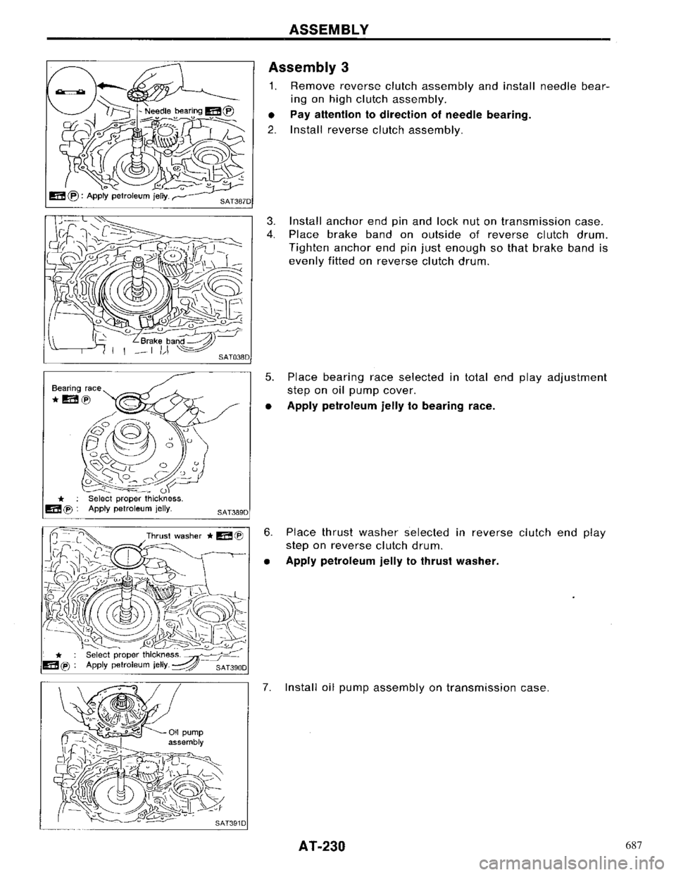 NISSAN PRIMERA 1996  Service Repair Manual 687 