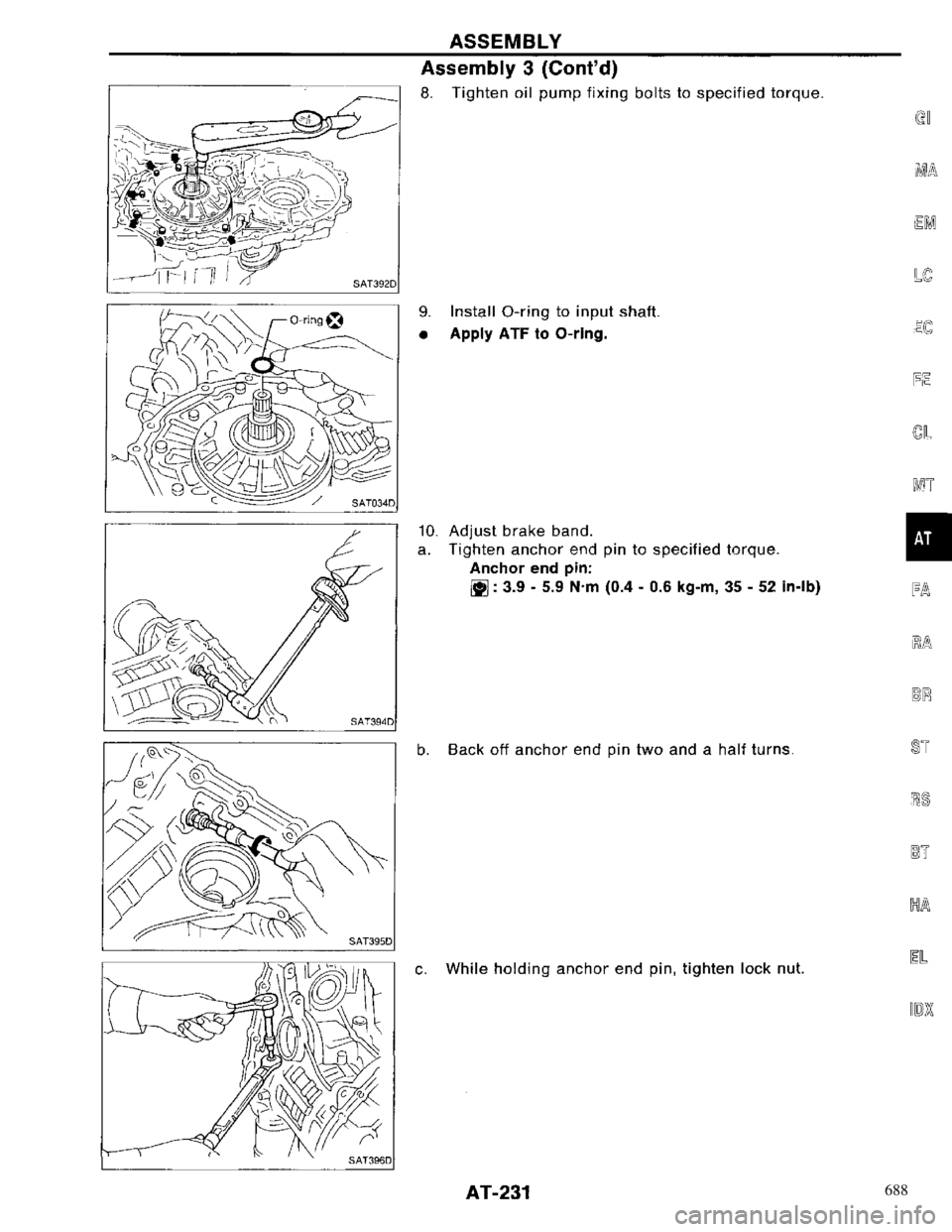 NISSAN PRIMERA 1996  Service Repair Manual 688 