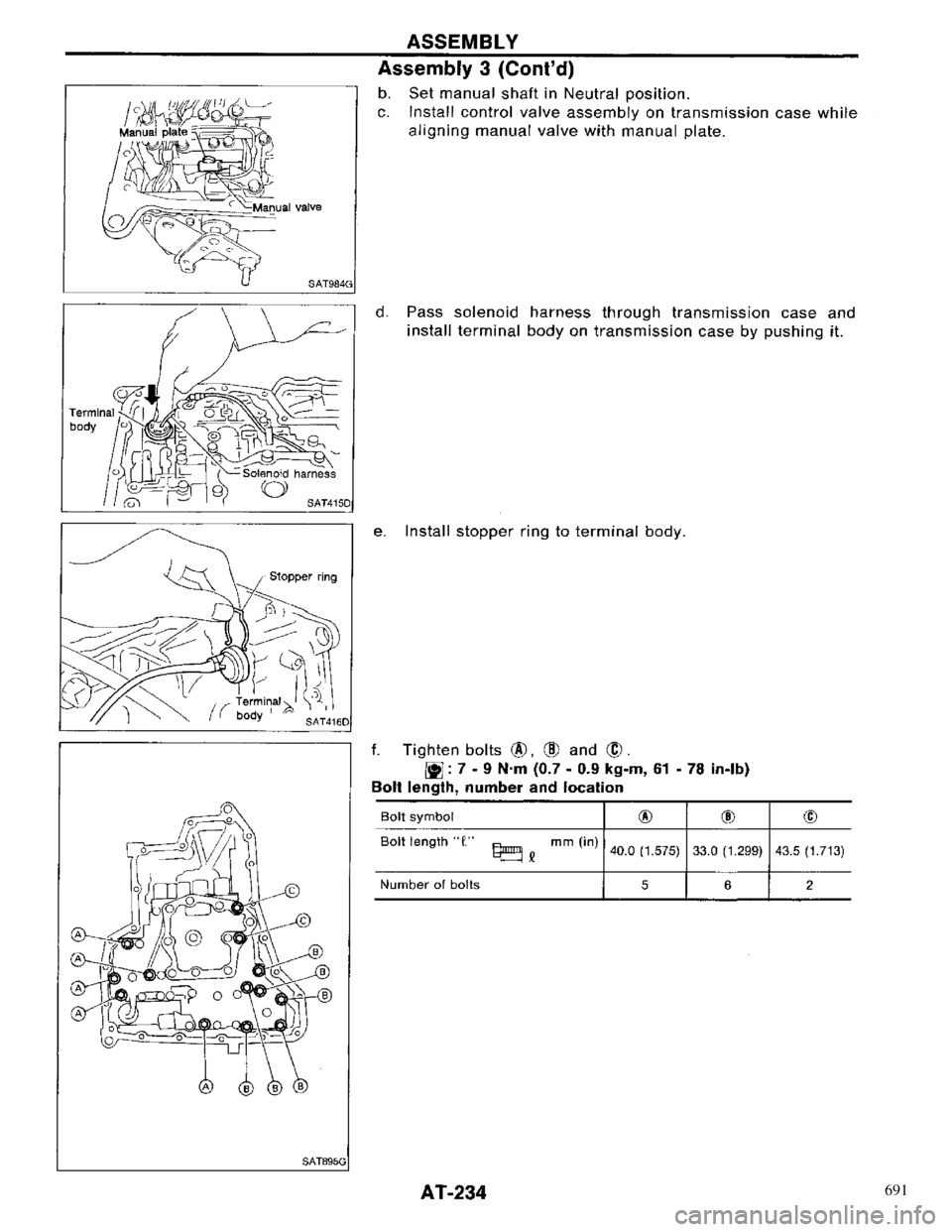 NISSAN PRIMERA 1996  Service Repair Manual 691 
