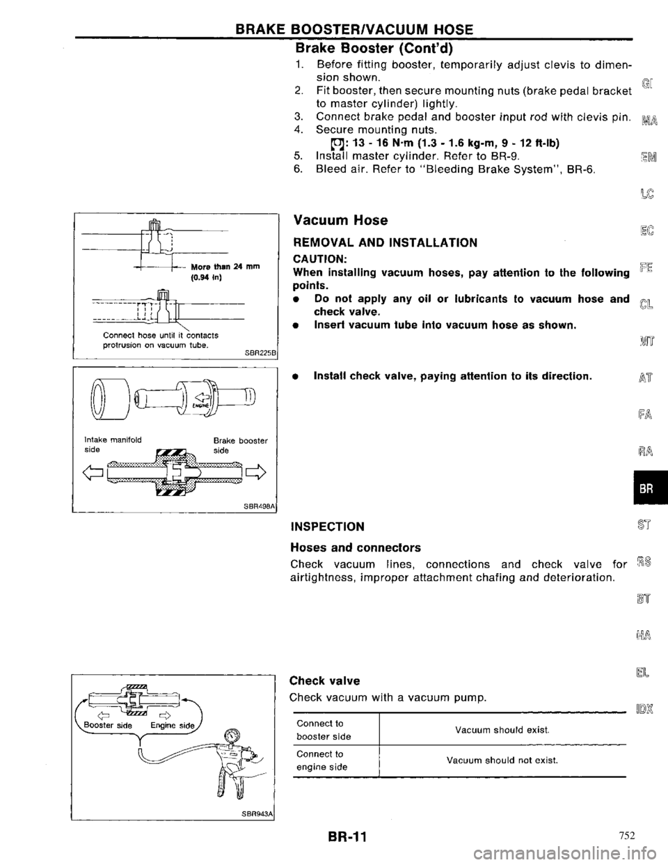 NISSAN PRIMERA 1996  Service Repair Manual 752 
