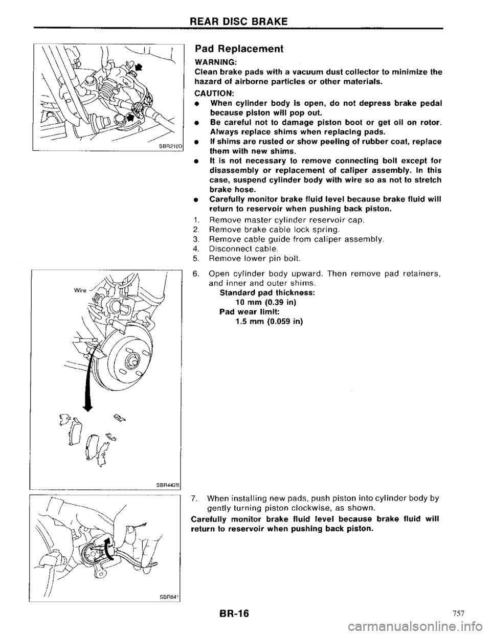 NISSAN PRIMERA 1996  Service Repair Manual 757 