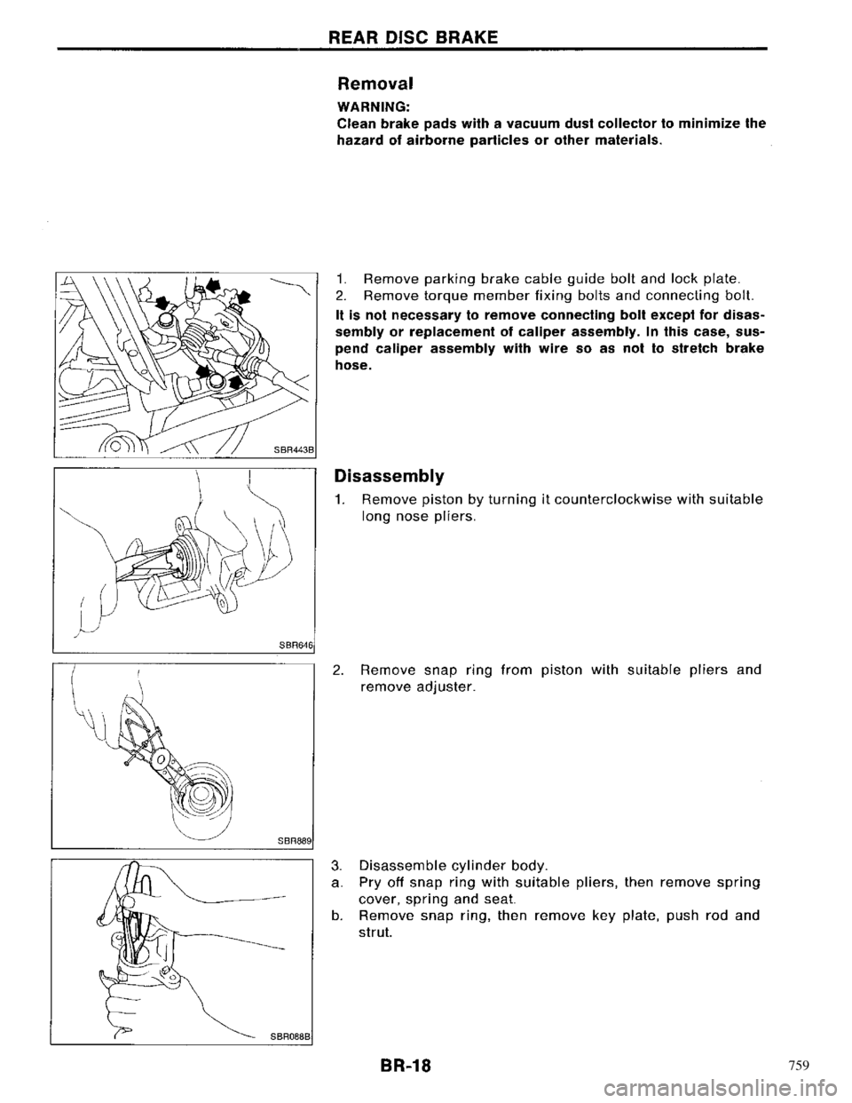 NISSAN PRIMERA 1996  Service Repair Manual 759 