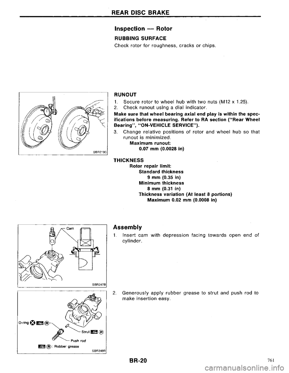 NISSAN PRIMERA 1996  Service Repair Manual 761 