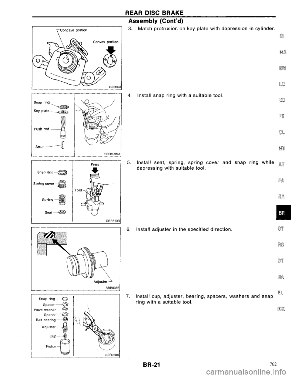 NISSAN PRIMERA 1996  Service Repair Manual 762 