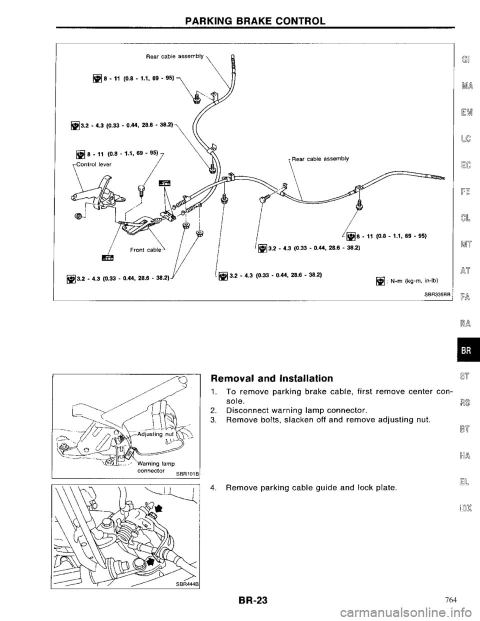 NISSAN PRIMERA 1996  Service Repair Manual 764 