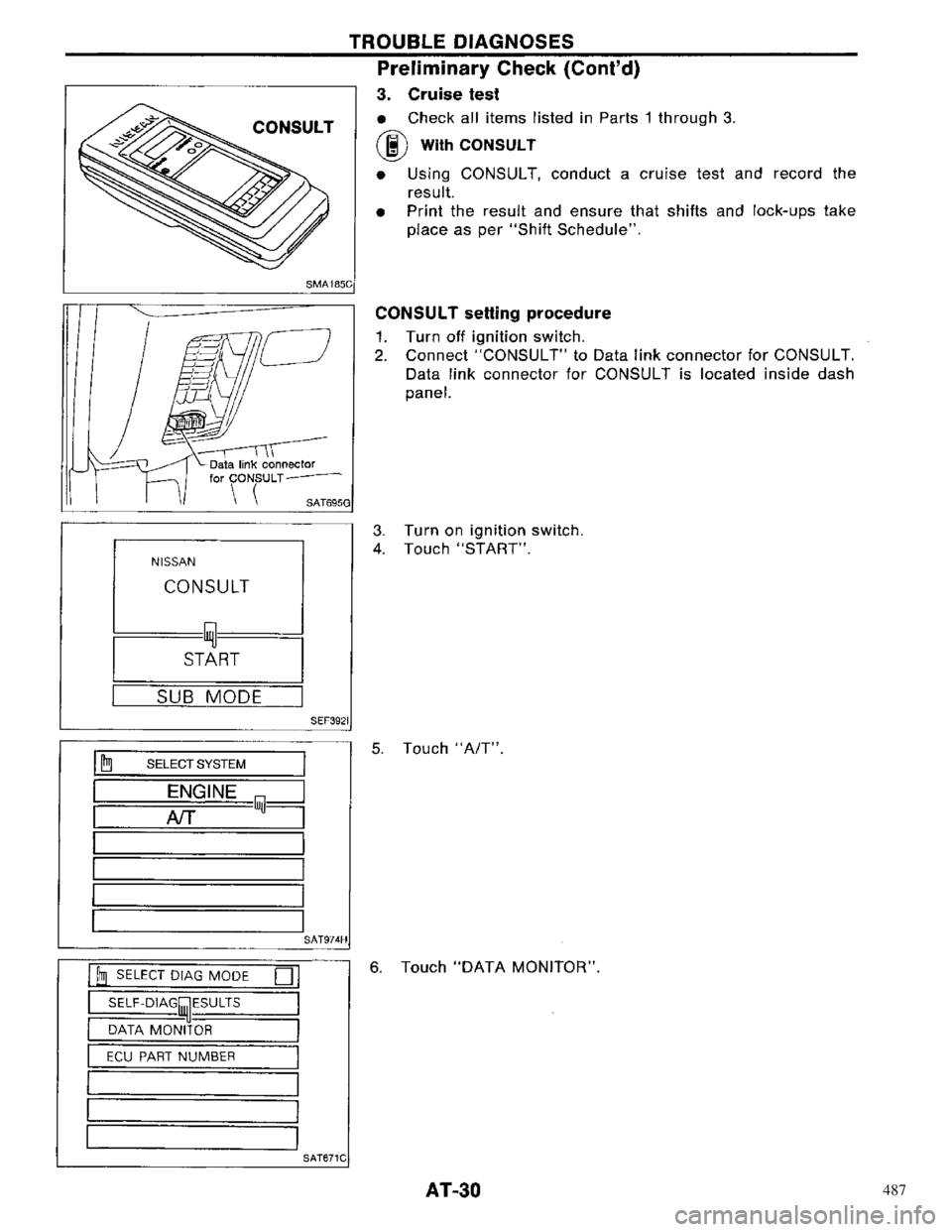 NISSAN PRIMERA 1996  Service Repair Manual 487 