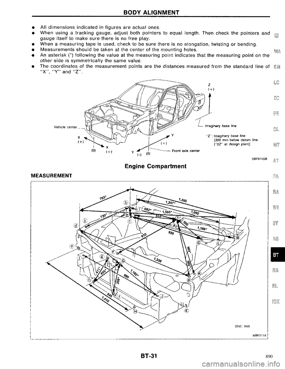 NISSAN PRIMERA 1996  Service Repair Manual 890 